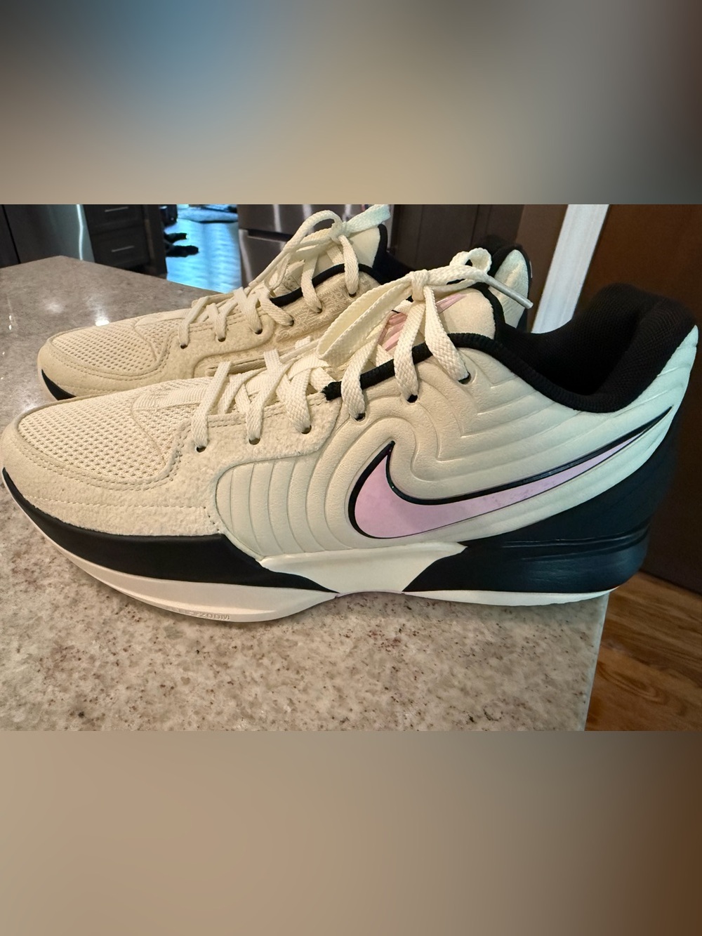 Men’s Nike Ja 2 'Last Call' Cream & Pink Court Sneaker